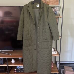 dRA Los Angeles Long Quilted Puffer Coat